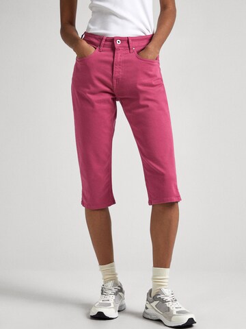 Pepe Jeans Regular Pants in Pink: front