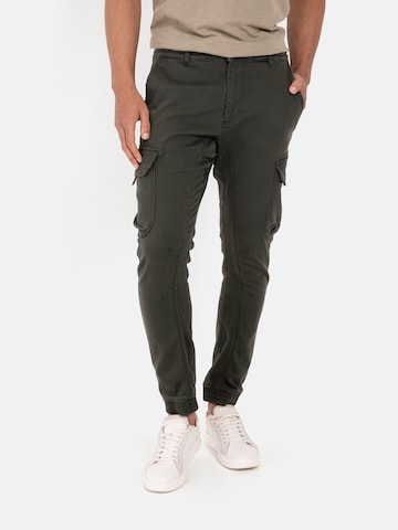 CAMEL ACTIVE Tapered Cargo Pants in Green: front