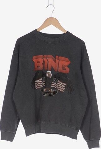Anine Bing Sweatshirt & Zip-Up Hoodie in S in Grey: front