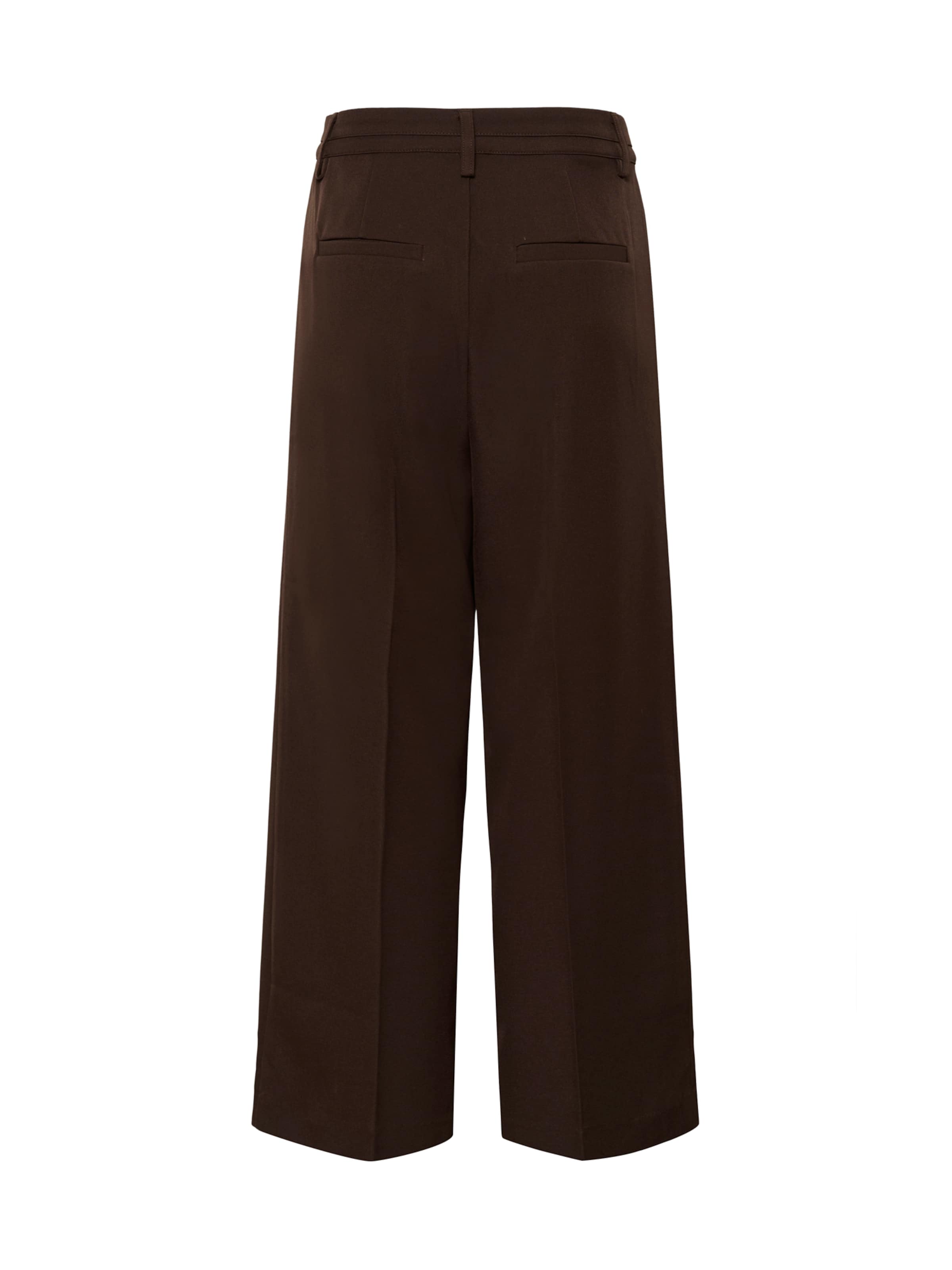 Kaffe Wide leg Παντελόνι πλισέ 'KALima' σε καφέ