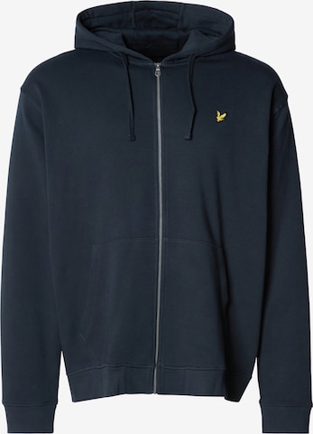 Lyle & Scott Big&Tall Кофта на молнии в Синий: спереди