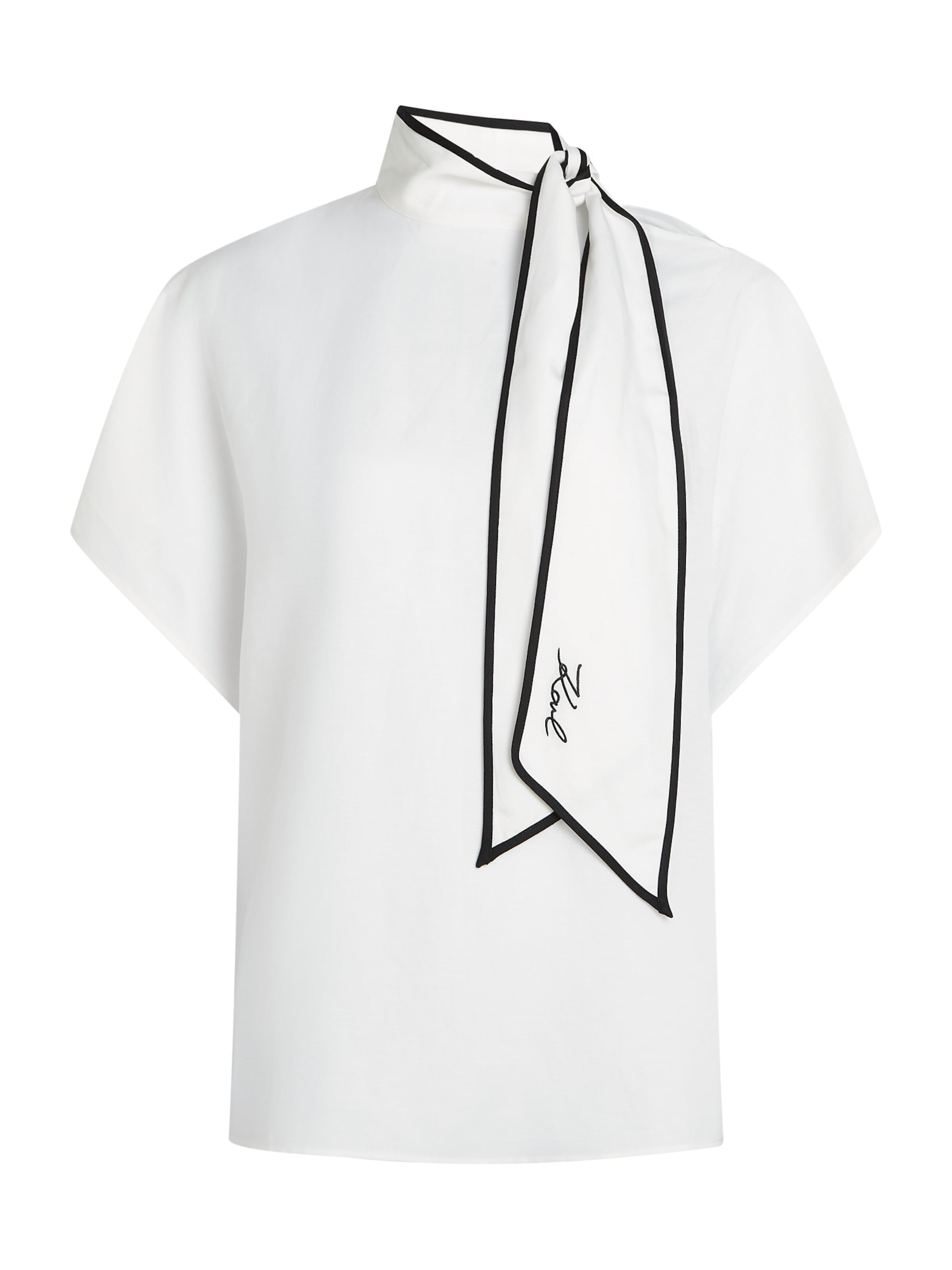 Chemisier Karl Lagerfeld en blanc : devant