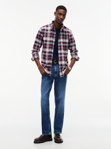 Tommy Jeans Regular fit Button Up Shirt in Purple