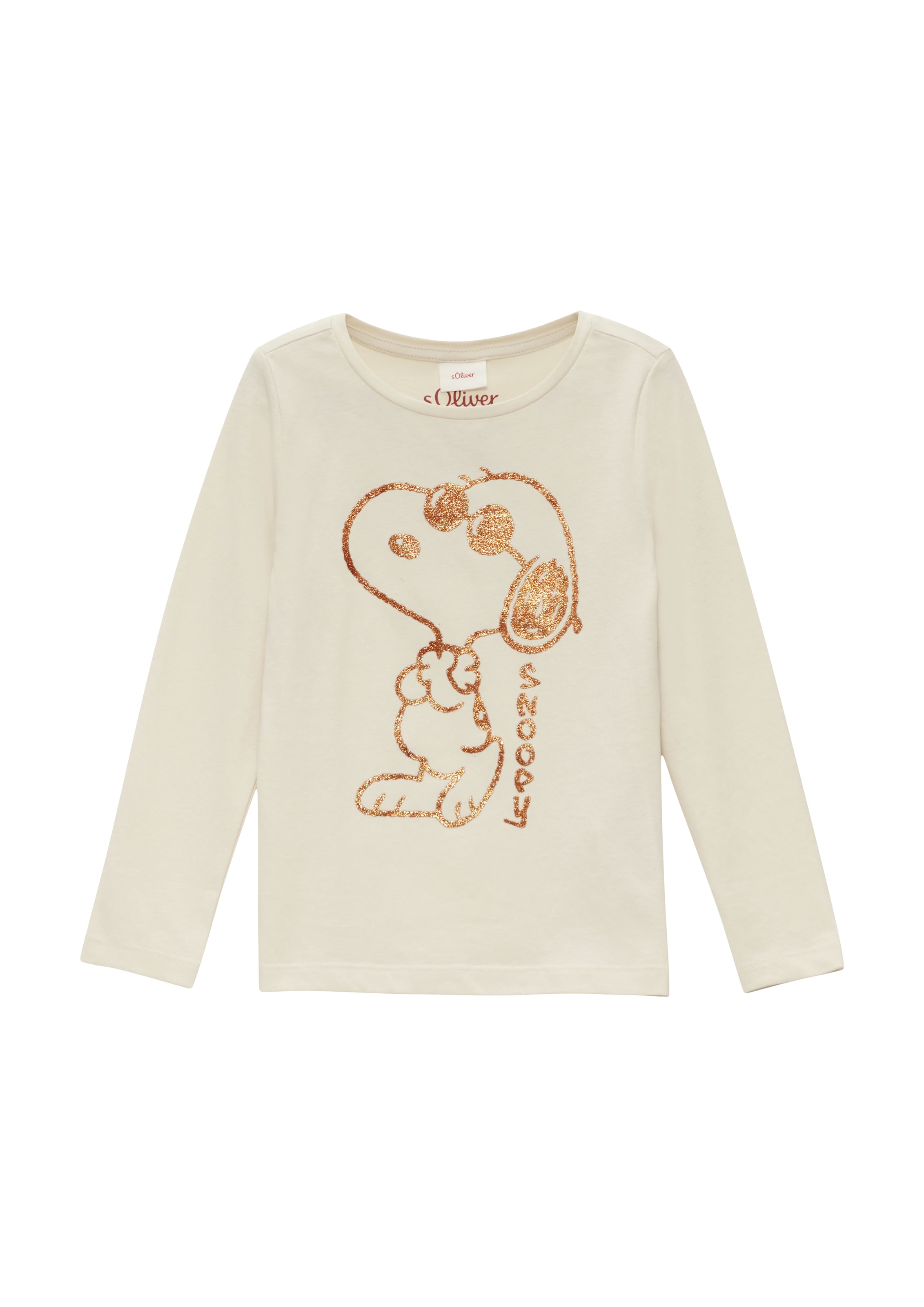 T-Shirt s.Oliver en beige : devant