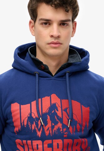 Sweat-shirt 'Mountain Regenbogen' Superdry en bleu