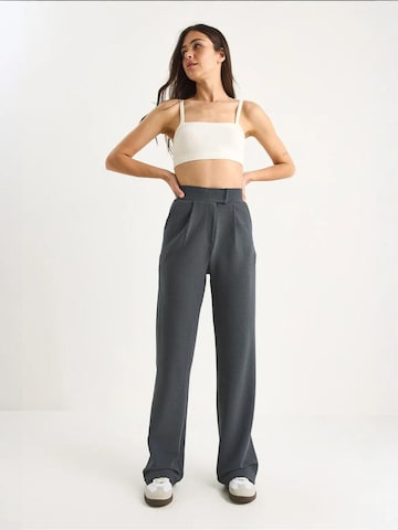 Loosefit Pantalon à pince Bianco Lucci en gris