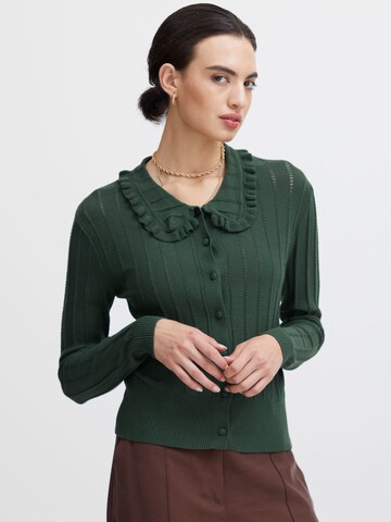 Cardigan ' Fantine ' ICHI en vert : devant