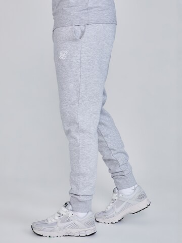 SikSilk Tapered Sports trousers 'Melierte' in Grey