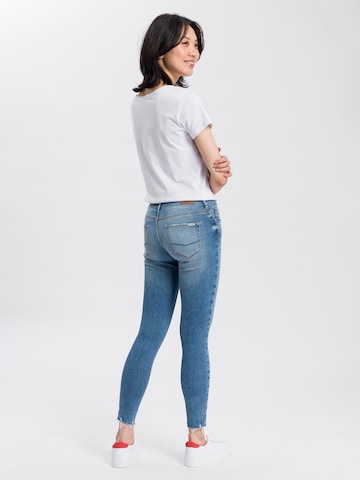 Cross Jeans Skinny Jeans 'Giselle' in Blau