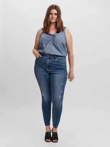 Vero Moda Curve Skinny Jeans in Blue