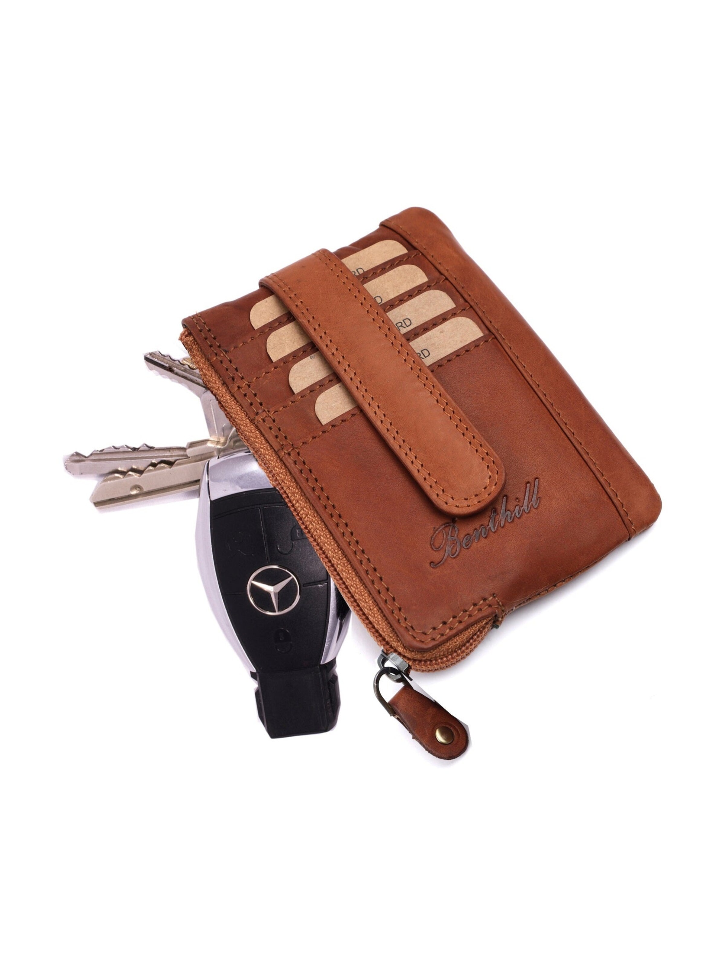 Benthill Key Ring in Brown