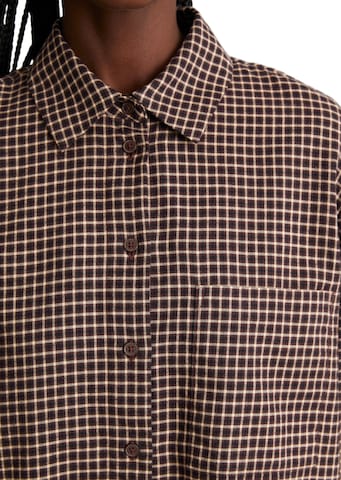 Marc O'Polo DENIM Bluse in Braun: Vorderseite