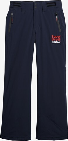 Superdry Outdoor Pants in Blue: front