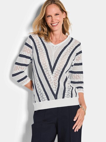 Pull-over Goldner en blanc : devant