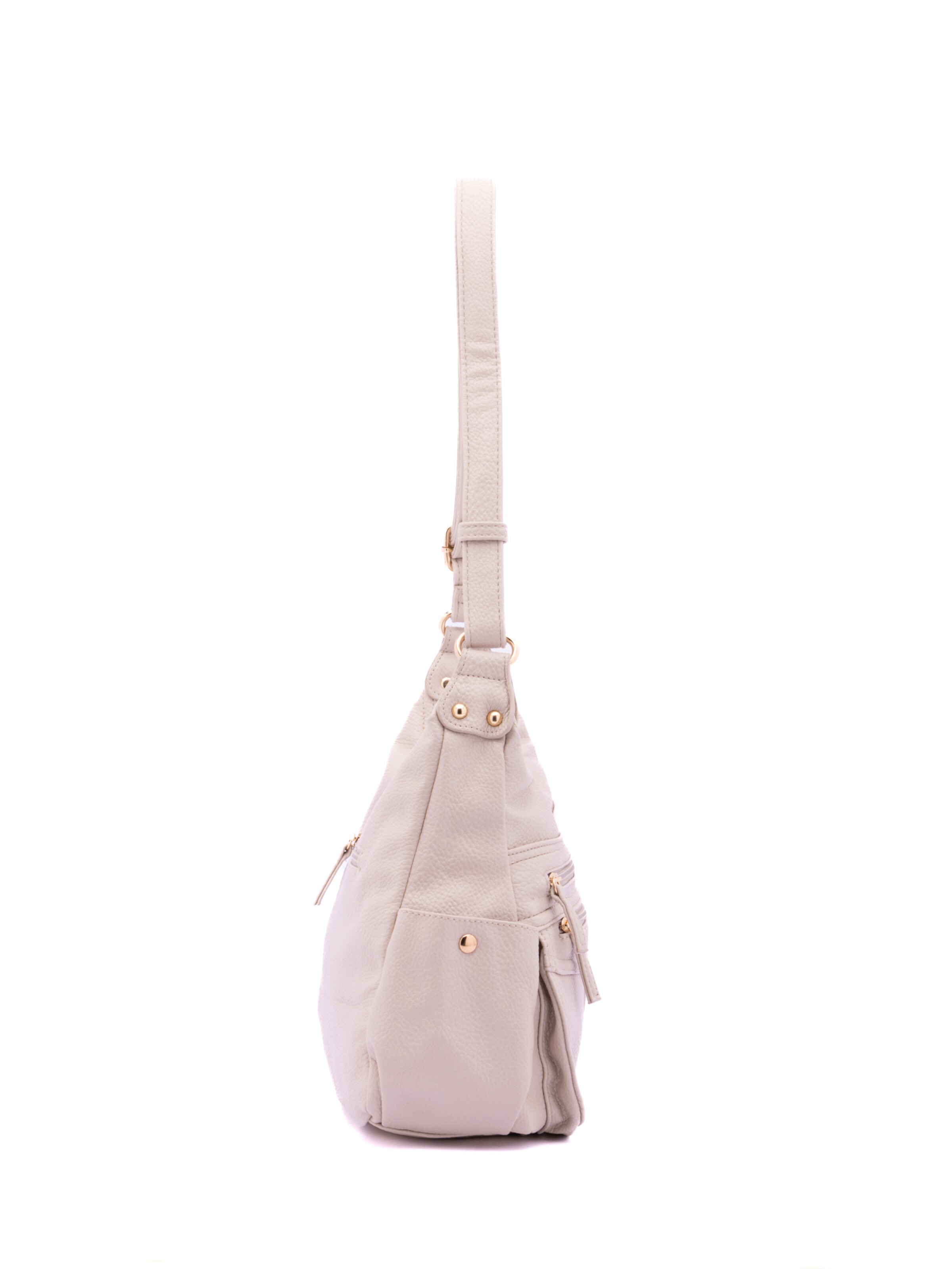 Borsa a spalla 'Borsa a Spalla Donna Ecopelle - Zip e Tasche Multiple' di B. Cavalli in beige