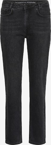 My Essential Wardrobe Regular Jeans in Zwart: voorkant
