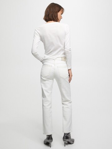 Regular Jean Pull&Bear en blanc