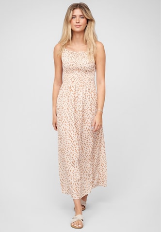 Cloud5ive Dress in Beige: front