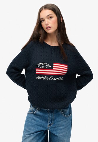 Pull-over Superdry en bleu : devant