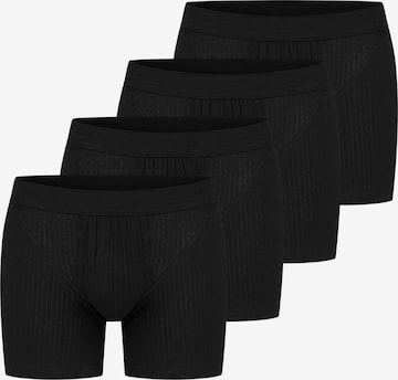 SCHIESSER Boxershorts 'Cotton Essentials Authentic' in Schwarz: Vorderseite