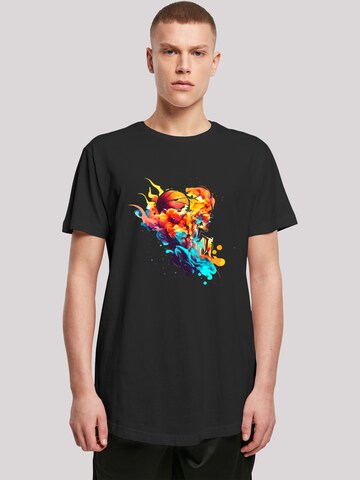 F4NT4STIC Shirt 'Basketball' in Schwarz: Vorderseite