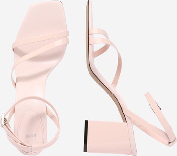 BOSS Orange Strap Sandals 'Addison' in Pink