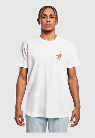 T-Shirt 'Best Noodles' Mister Tee en blanc : devant