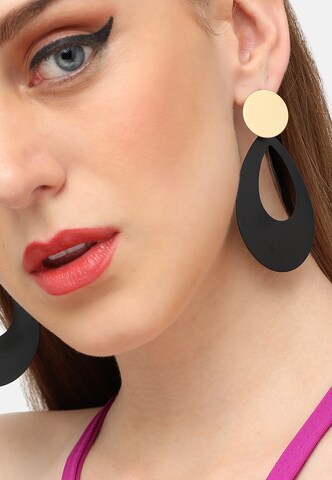 SOHI Ohrringe 'Dotty' in Schwarz