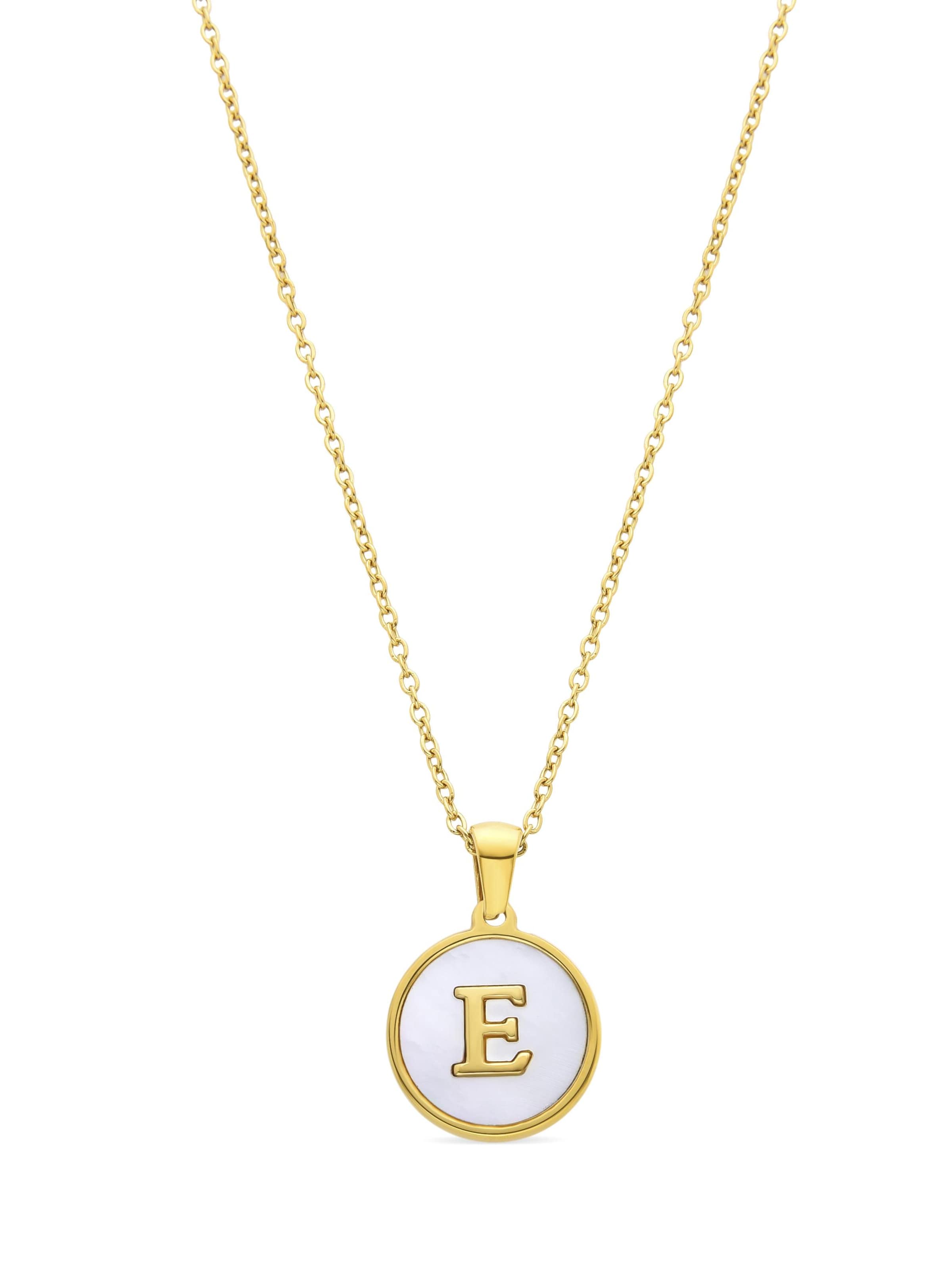 Luxenter Ketting 'Alphabet' in Wit: voorkant