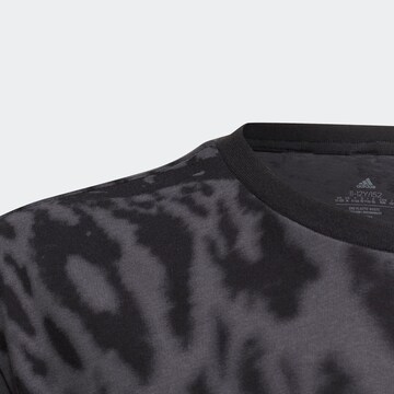 ADIDAS SPORTSWEAR T-Shirt 'Future Icons Hybrid Animal Print  ' in Grau