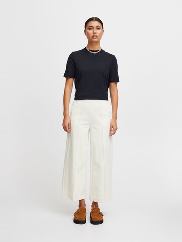 Wide Leg Pantalon 'Kate' ICHI en blanc