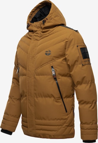 STONE HARBOUR Winter Jacket 'Romaan' in Brown: front