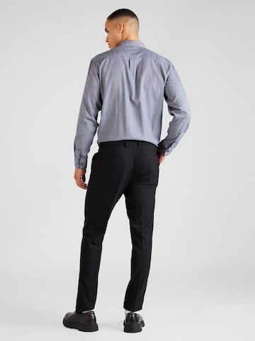 TOPMAN Slimfit Kalhoty s puky – černá