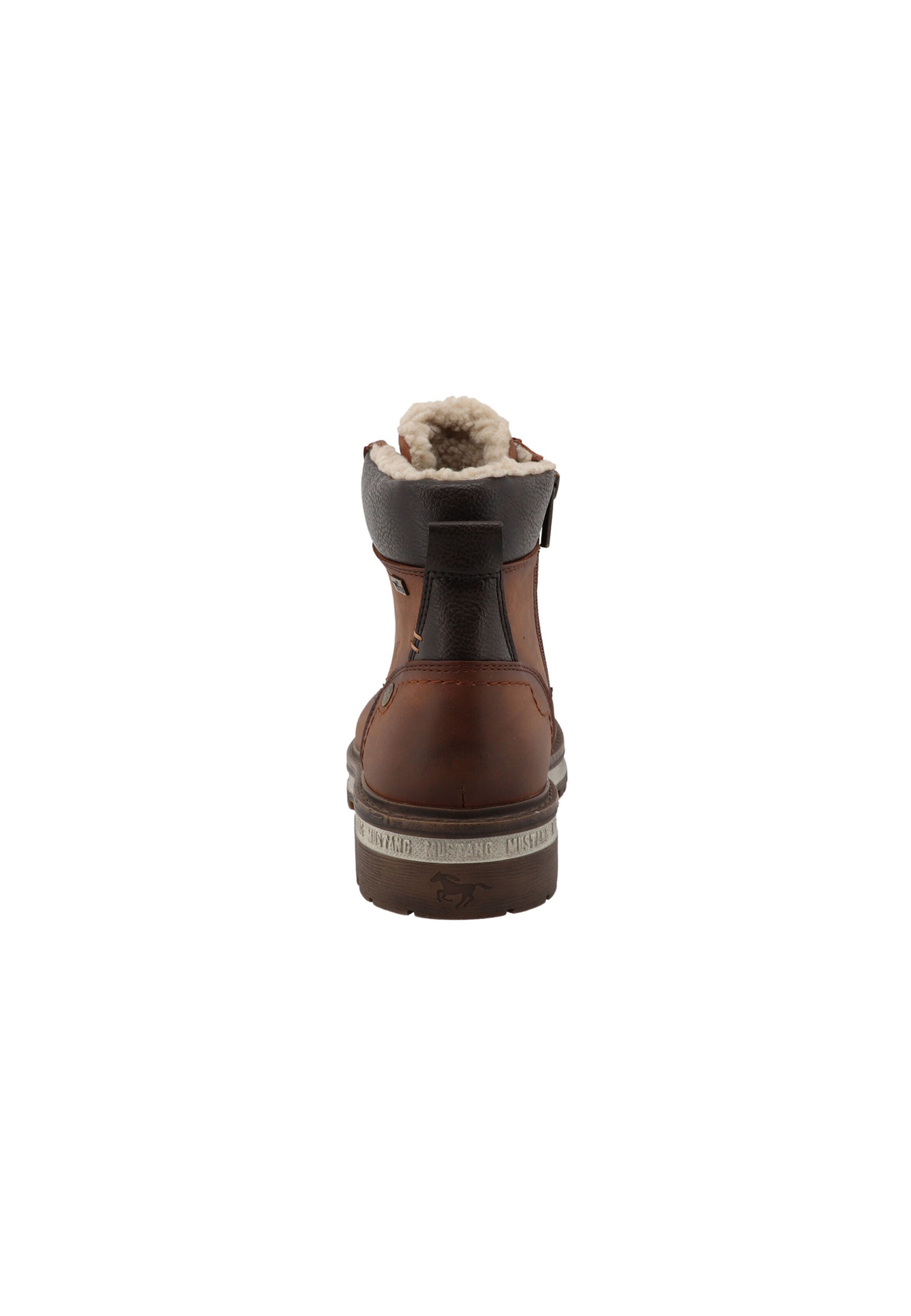 MUSTANG - Botas com atacadores em castanho