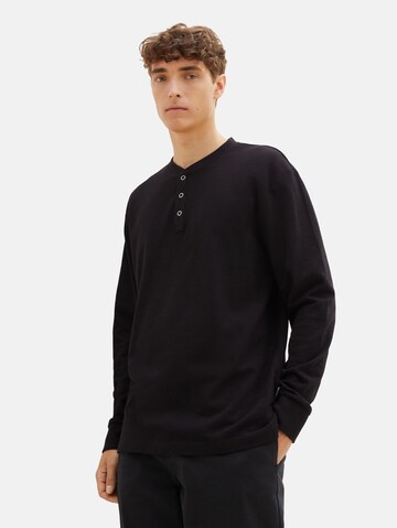 TOM TAILOR DENIM Shirt in Schwarz