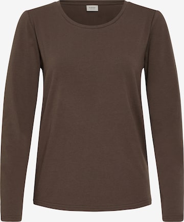 Fransa - Camisa em castanho: frente