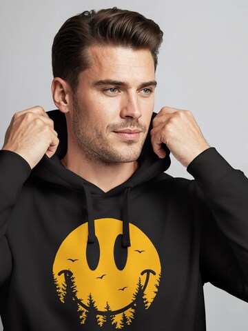 Neverless Sweatshirt 'Smile Forest' in Black