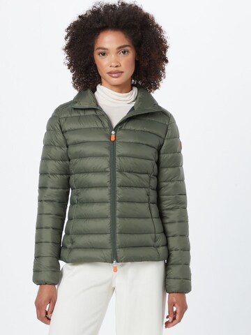 SAVE THE DUCK Between-Season Jacket 'CARLY' in Green: front