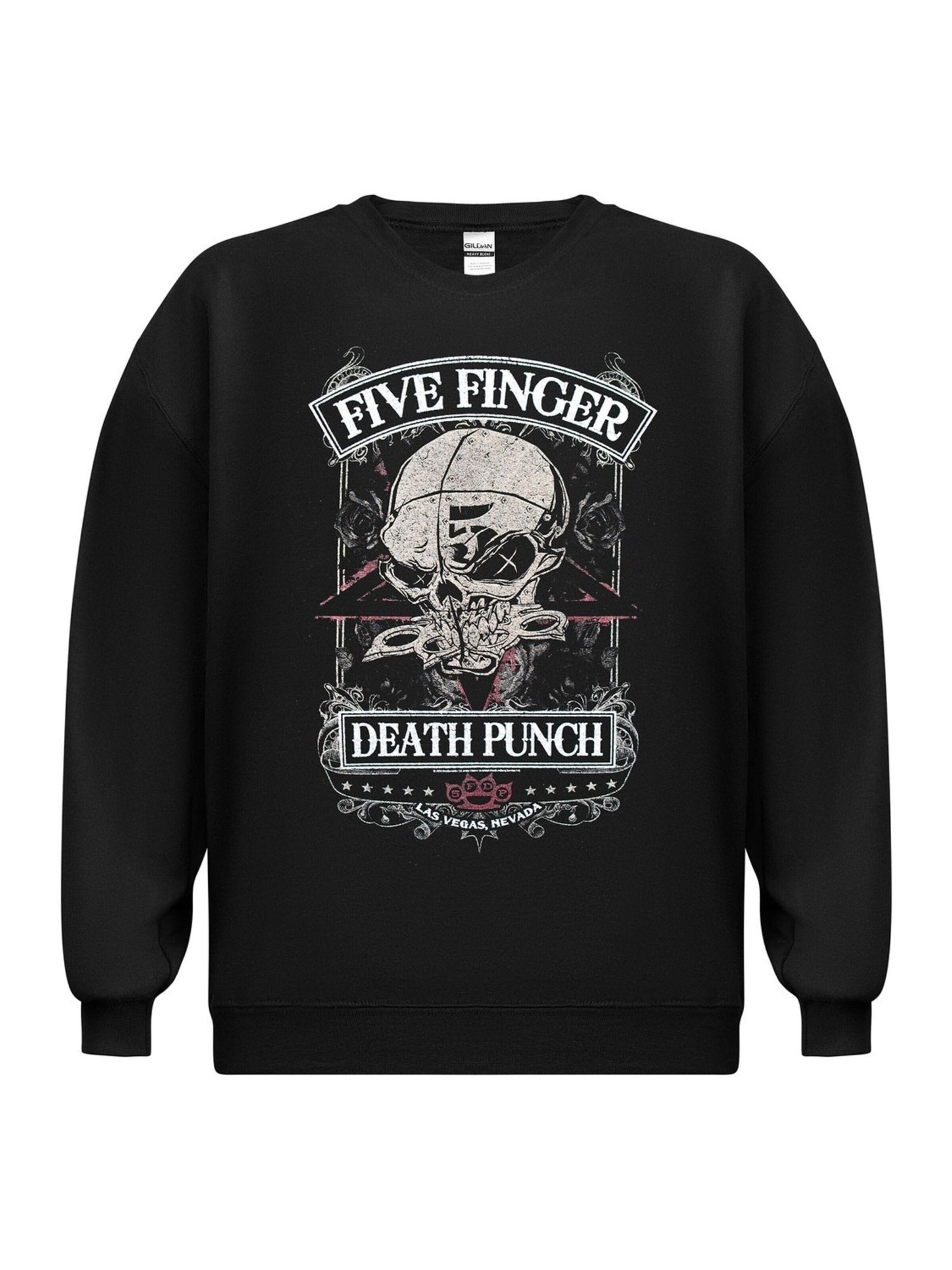 Rockshirts Sweatshirt 'Five Finger Death Punch  Wicked Master' in Black: front