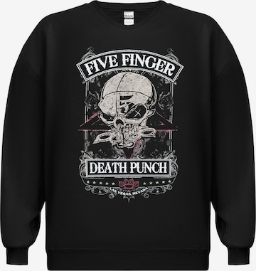 Sweat-shirt 'Five Finger Death Punch Five Finger Death Punch Wicked Master Rose Sweatshirt Sweatshirt' Five Finger Death Punch en noir : devant