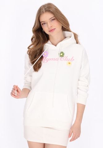 MYMO - Sudadera en blanco: frente