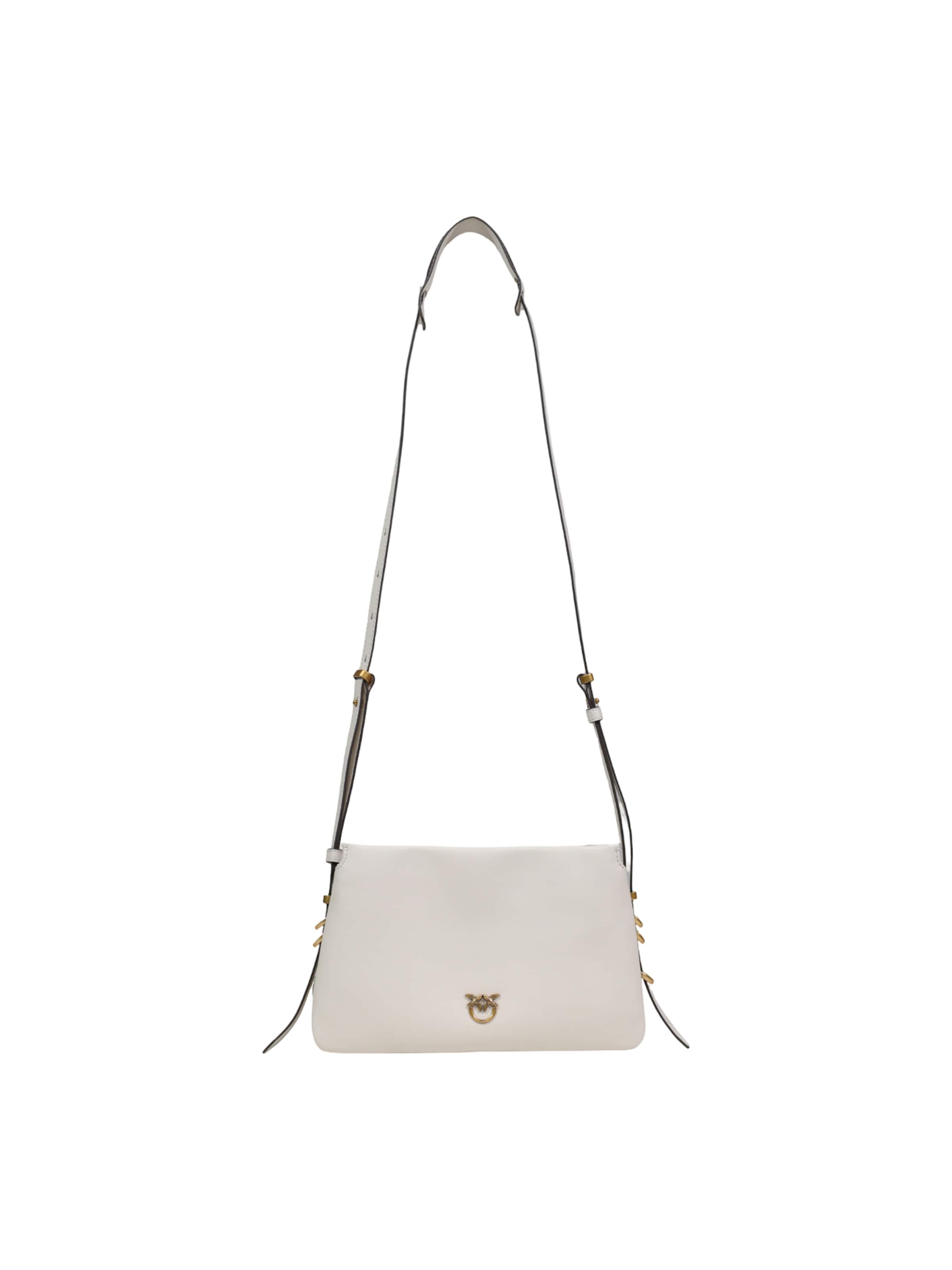 PINKO - Bolso de hombro 'TRIPLET MINI VITELLO MORBIDO 105883 A0QO' en blanco: frente