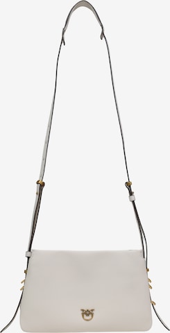 PINKO Skuldertaske 'TRIPLET MINI VITELLO MORBIDO 105883 A0QO' i hvid: forside