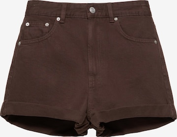 Pull&Bear Džíny – hnědá: přední strana
