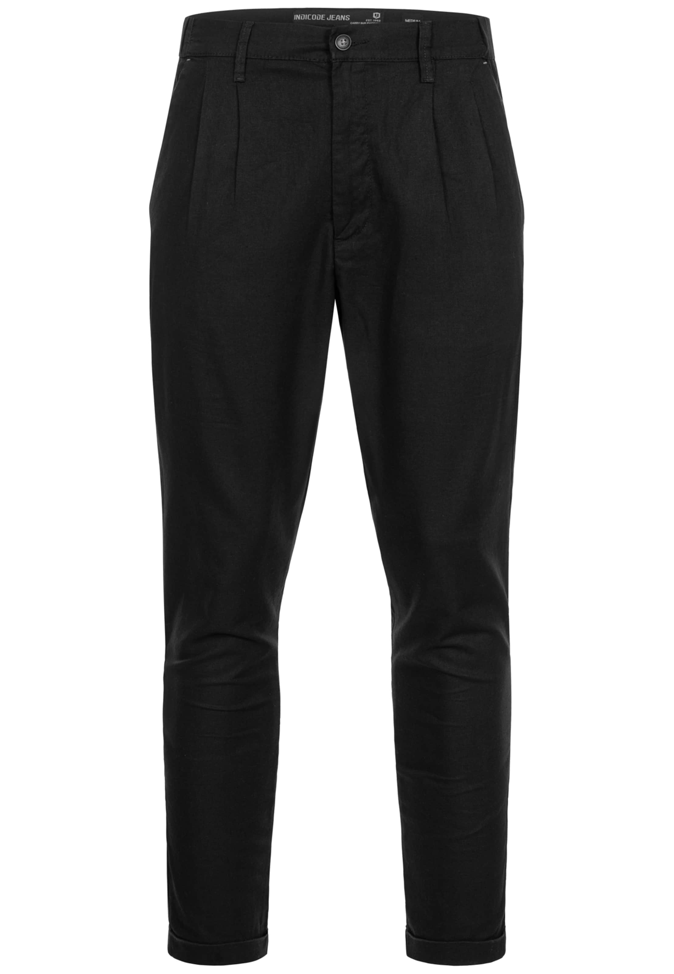 INDICODE JEANS Hose ' Cunningham ' in Schwarz: Vorderseite