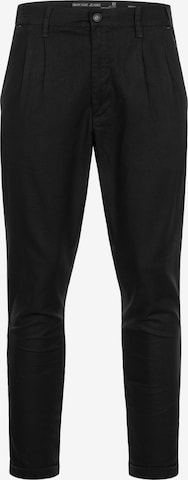 INDICODE JEANS Regular Chino Pants ' Cunningham ' in Black: front
