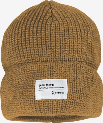 MAXIMO Beanie in Brown: front