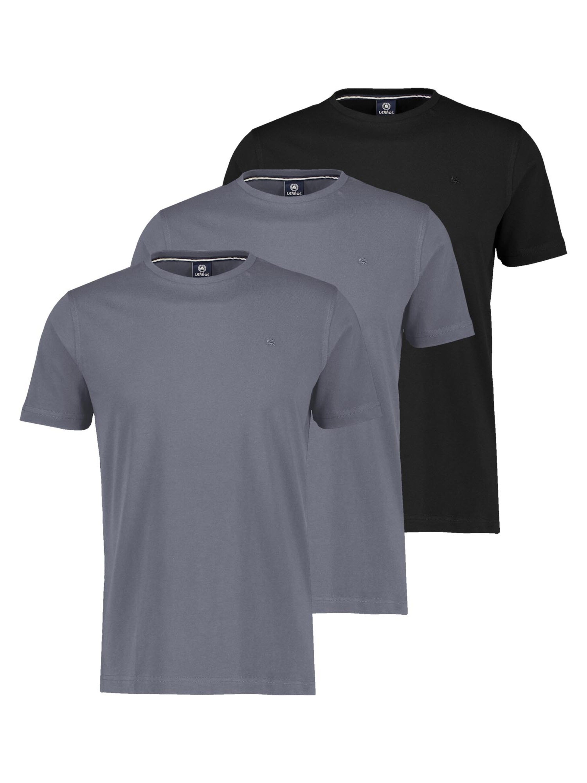 LERROS Shirt 'Basic'‌‌‌‌‌‌‌‌ in Grau: Vorderseite