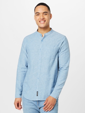 HOLLISTER Regular fit Button Up Shirt in Blue: front