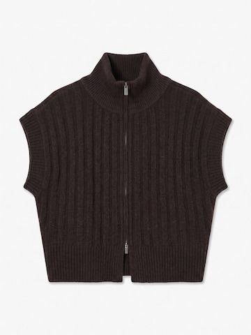 VERO MODA Strikvest 'VMBANG' i brun: forside